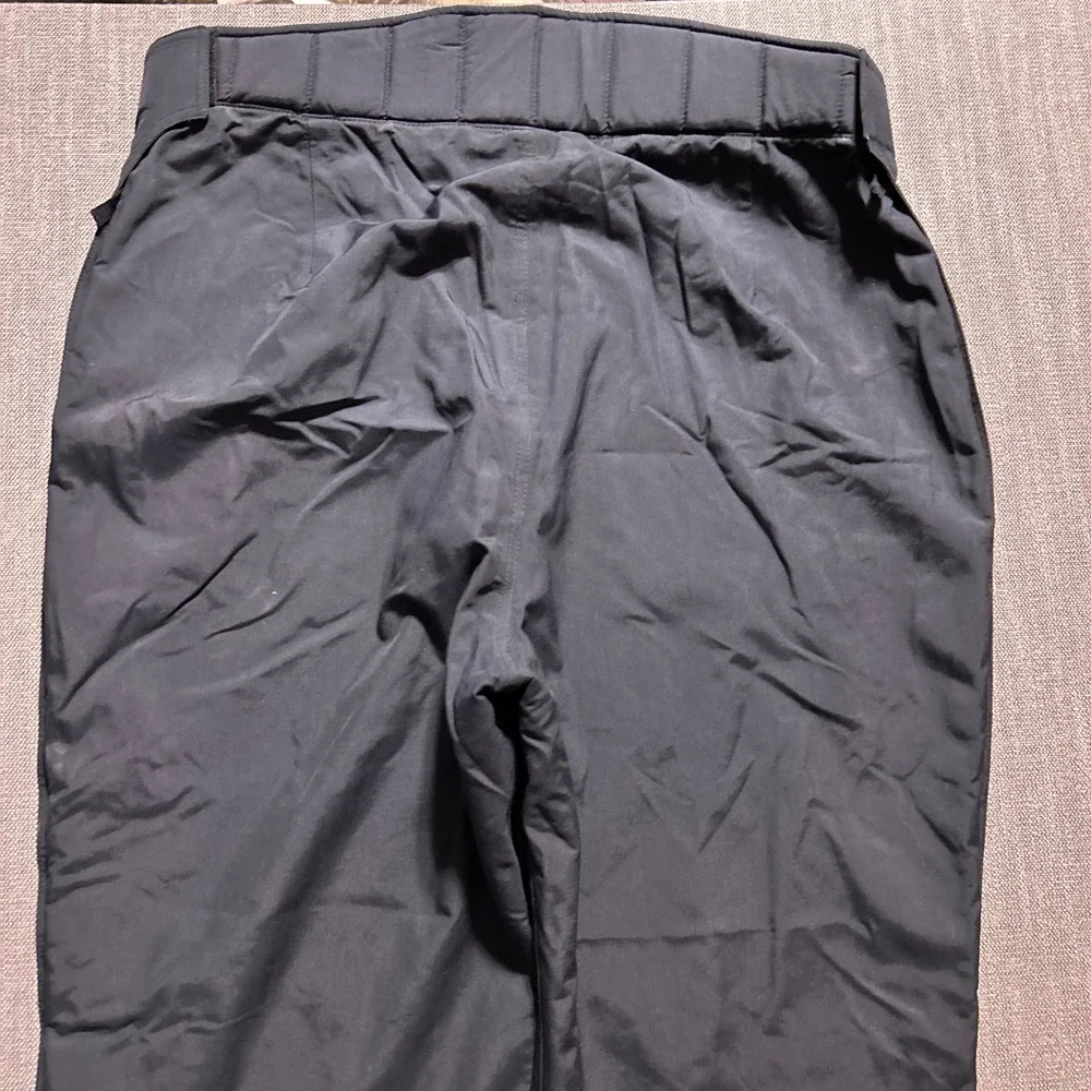 Nordica Ski Pants Men 40 Black Belted Side Zip Nylon Snowboard Trousers